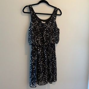 Black with white stars sleeveless dress by bar III